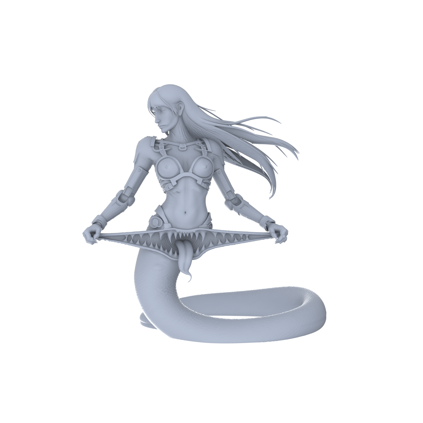MRY-SFW LYGR055 Biological Mutation Series, Snake Human, wargame, resin blank model, sci-fi theme, fantasy theme, miniature figure, scene character, figure, hand-painted S Scale
