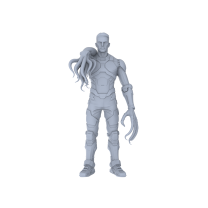 MRY-SFW LYGR058 Biological Mutation Series, Octopus Human, wargame, resin blank model, sci-fi theme, fantasy theme, miniature figure, scene character, figure, hand-painted S Scale