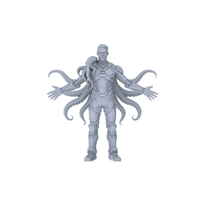 MRY-SFW LYGR058 Biological Mutation Series, Octopus Human, wargame, resin blank model, sci-fi theme, fantasy theme, miniature figure, scene character, figure, hand-painted S Scale