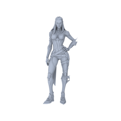 MRY-SFW LYGR062 Shadow Squad, Standby State, Military Theme, Wargame, Resin White Model, Game Theme, Sci-Fi Theme, Miniature Soldiers, Scene Characters, Figure, Hand-Painted
