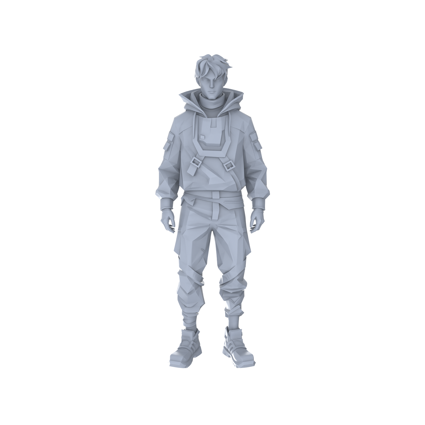 MRY-SFW LYGR062 Shadow Squad, Standby State, Military Theme, Wargame, Resin White Model, Game Theme, Sci-Fi Theme, Miniature Soldiers, Scene Characters, Figure, Hand-Painted