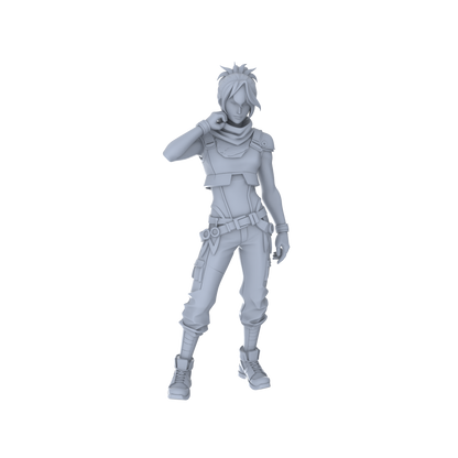 MRY-SFW LYGR063 Shadow Squad Standby State2 Military Theme Wargame Resin White Model Game Theme Sci-Fi Theme Wargame Miniature Soldiers Scene Characters Figure Hand-Painted