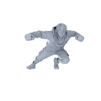 MRY-SFW LYGR064 Shadow Squad Short Weapon Combat State 2 Military Theme Wargame Resin White Model Game Theme Sci-Fi Theme Wargame Miniature Soldiers Scene Characters Figure Hand-Painted