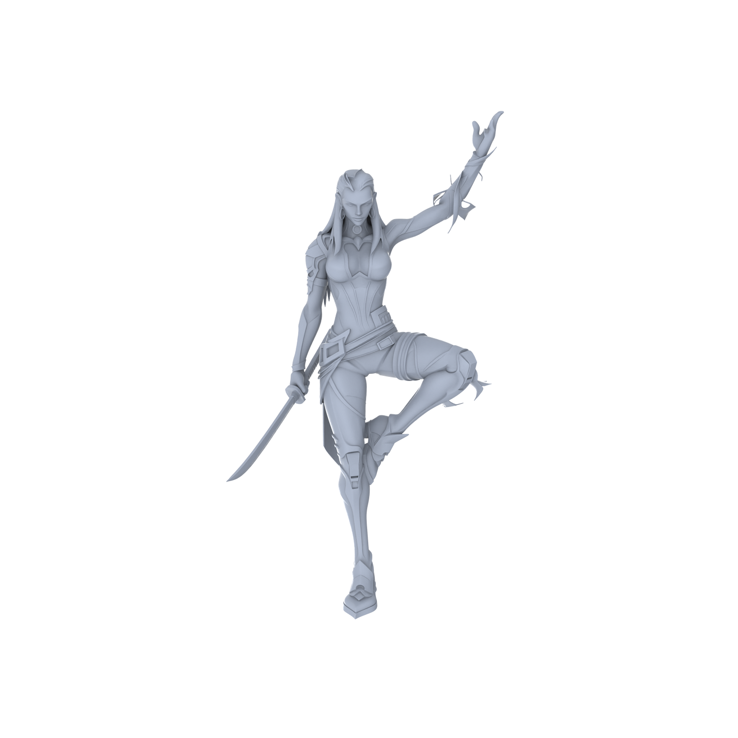 MRY-SFW LYGR065 Blade Squad 1 Military Theme Wargame Resin White Model Game Theme Sci-Fi Theme Wargame Miniature Soldiers Scene Characters Figure Hand-Painted