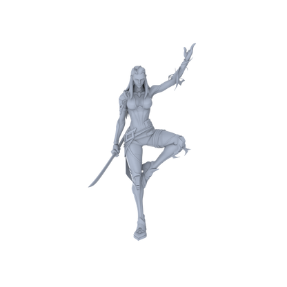 MRY-SFW LYGR065 Blade Squad 1 Military Theme Wargame Resin White Model Game Theme Sci-Fi Theme Wargame Miniature Soldiers Scene Characters Figure Hand-Painted