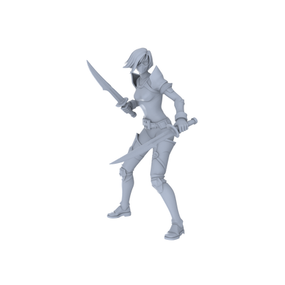 MRY-SFW LYGR066 Blade Squad 2 Military Theme Wargame Resin White Model Game Theme Sci-Fi Theme Wargame Miniature Soldiers Scene Characters Figure Hand-Painted
