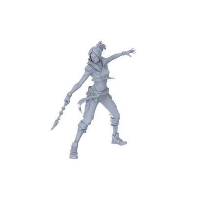 MRY-SFW LYGR066 Blade Squad 2 Military Theme Wargame Resin White Model Game Theme Sci-Fi Theme Wargame Miniature Soldiers Scene Characters Figure Hand-Painted