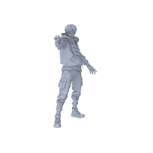 MRY-SFW LYGR068 Lurker Squad Shooting State Military Theme Wargame Resin White Model Game Theme Sci-Fi Theme Wargame Miniature Soldiers Scene Characters Figure Hand-Painted