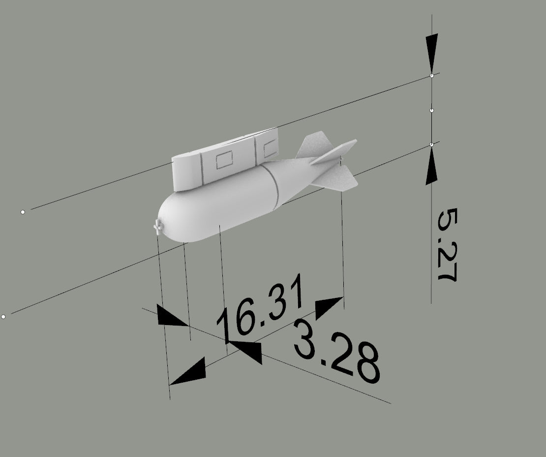 Yao's Studio LY263C USAF Canberra Load-on Weapons Aerial Bombs 1000 Pounds