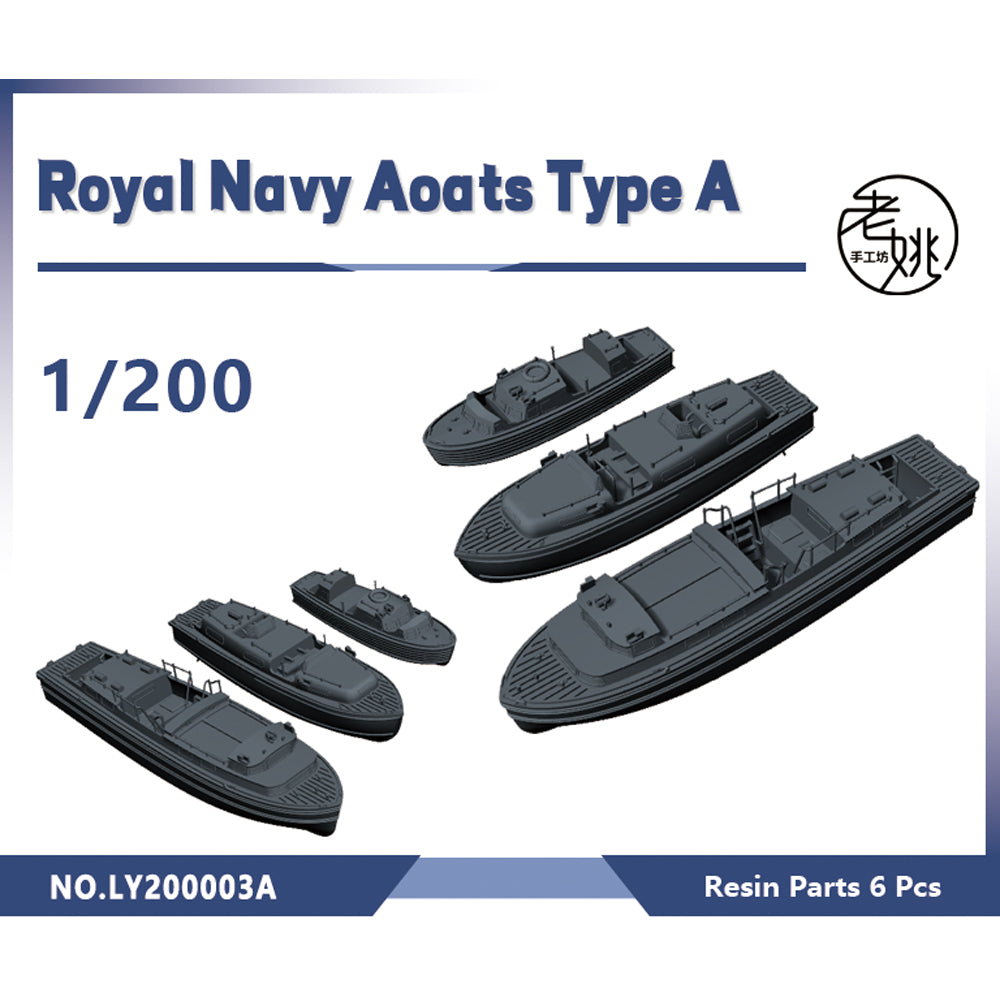 Yao's Studio LY003A 1/700(350,200,144) Model Upgrade Parts Royal Navy Life Boats 3 styles 2 sets Type A