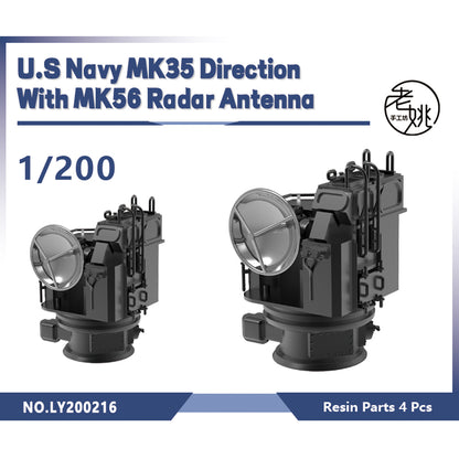 Yao's Studio LY216 1/700(350,200,144) Model Upgrade Parts U.S Navy MK35 Direction With MK56 Radar Antenna