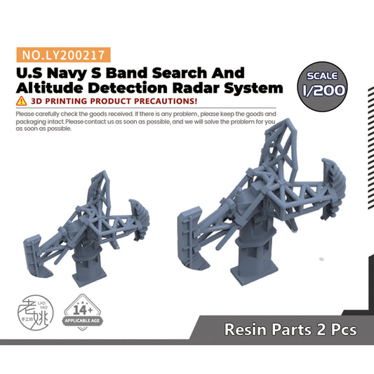 Yao's Studio LY217 1/700(350,200,144) Model Upgrade Parts U.S Navy S Band Search And Altitude Detection Radar System