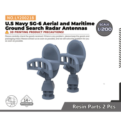 Yao's Studio LY218 1/700(350,200,144) Model Upgrade Parts U.S Navy SG-6 Aerial and Maritime Ground Search Radar Antennas