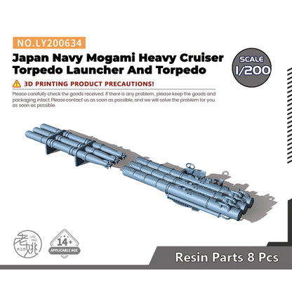 Yao's Studio LY634 Model Upgrade Parts Japan Navy Mogami Heavy Cruiser Torpedo Launcher And Torpedo