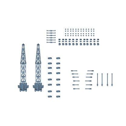 Yao's Studio LY019 1/700(350,200,144) Model Upgrade Parts For British Cruiser (Telescope/Searchlight/Director/Life buoy/Crane/SMALL CRANE)