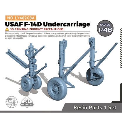 Yao's Studio LY268A 1/32(35,48,72,144) Model Upgrade Parts USAF F-14D Undercarriage