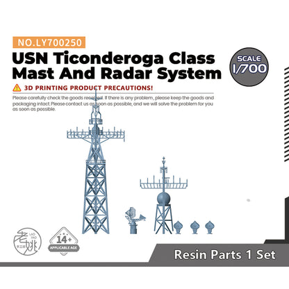 Yao's Studio LY250 Model Upgrade Parts For The USN Ticonderoga Class Mast And Radar System 1set