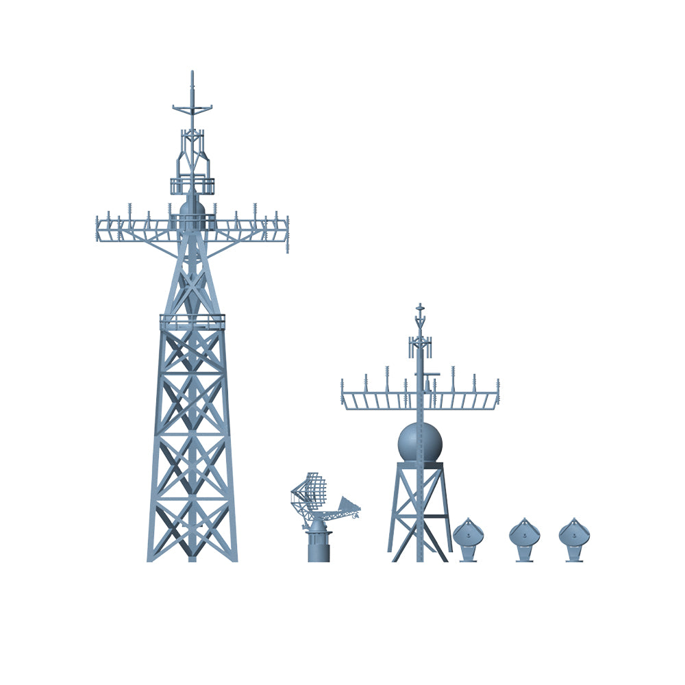 Yao's Studio LY250 Model Upgrade Parts For The USN Ticonderoga Class Mast And Radar System 1set