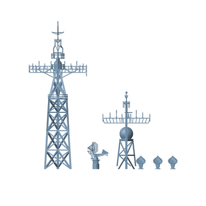 Yao's Studio LY250 Model Upgrade Parts For The USN Ticonderoga Class Mast And Radar System 1set