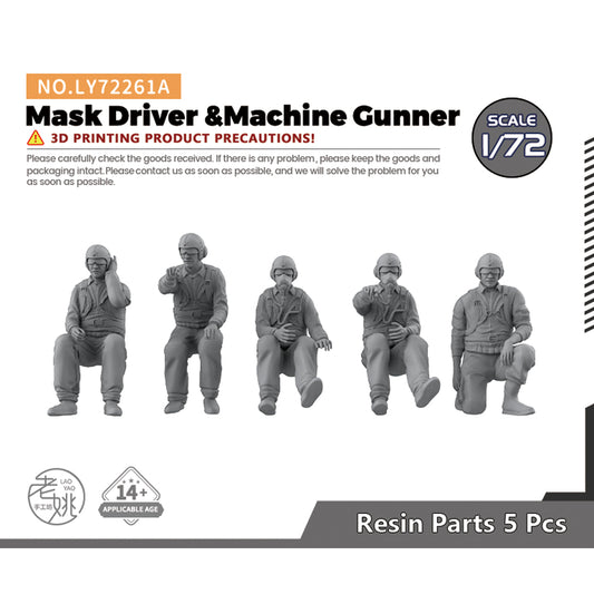 Yao's Studio LY261A Model Upgrade Parts Mask Driver &Machine Gunner