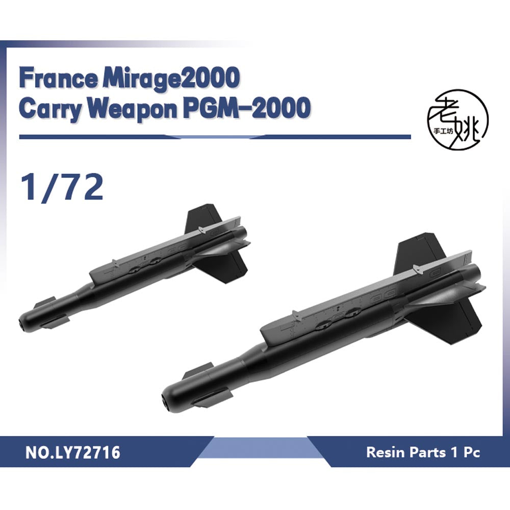 Yao's Studio LY716 Model Upgrade Parts France Mirage2000 Carry Weapon PGM-2000