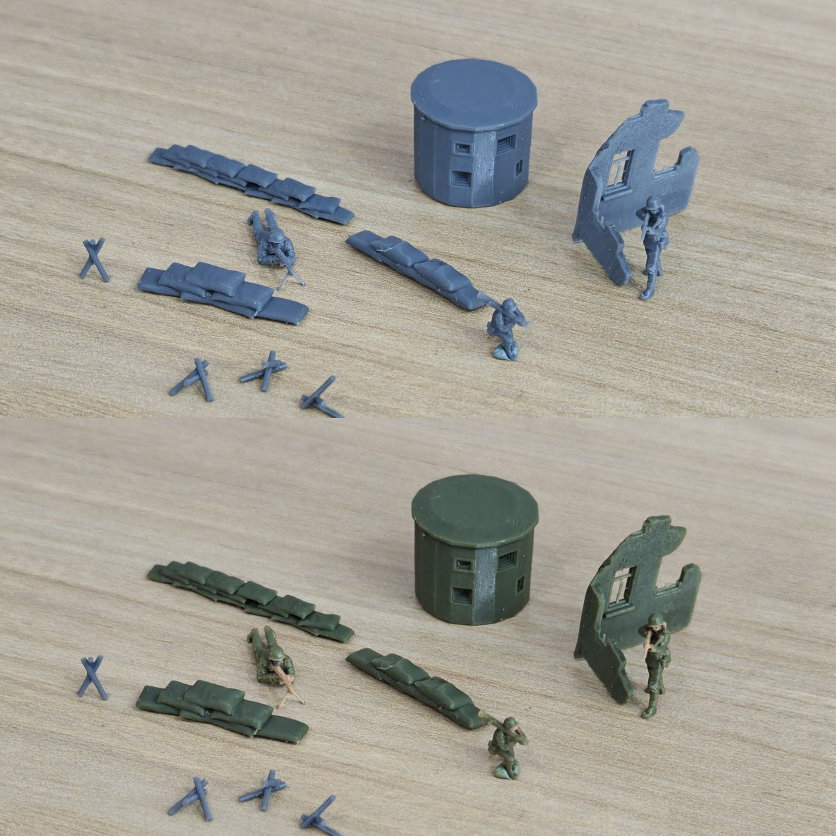 Battlefield Wreck Soldiers Scene Set Resin,Battlefield Weapons Accessories Set Resin MRY-SFW LYAF031