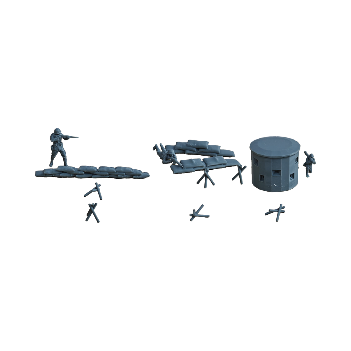 Battlefield Wreck Soldiers Scene Set Resin,Battlefield Weapons Accessories Set Resin MRY-SFW LYAF031