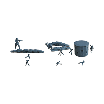 Battlefield Wreck Soldiers Scene Set Resin,Battlefield Weapons Accessories Set Resin MRY-SFW LYAF031