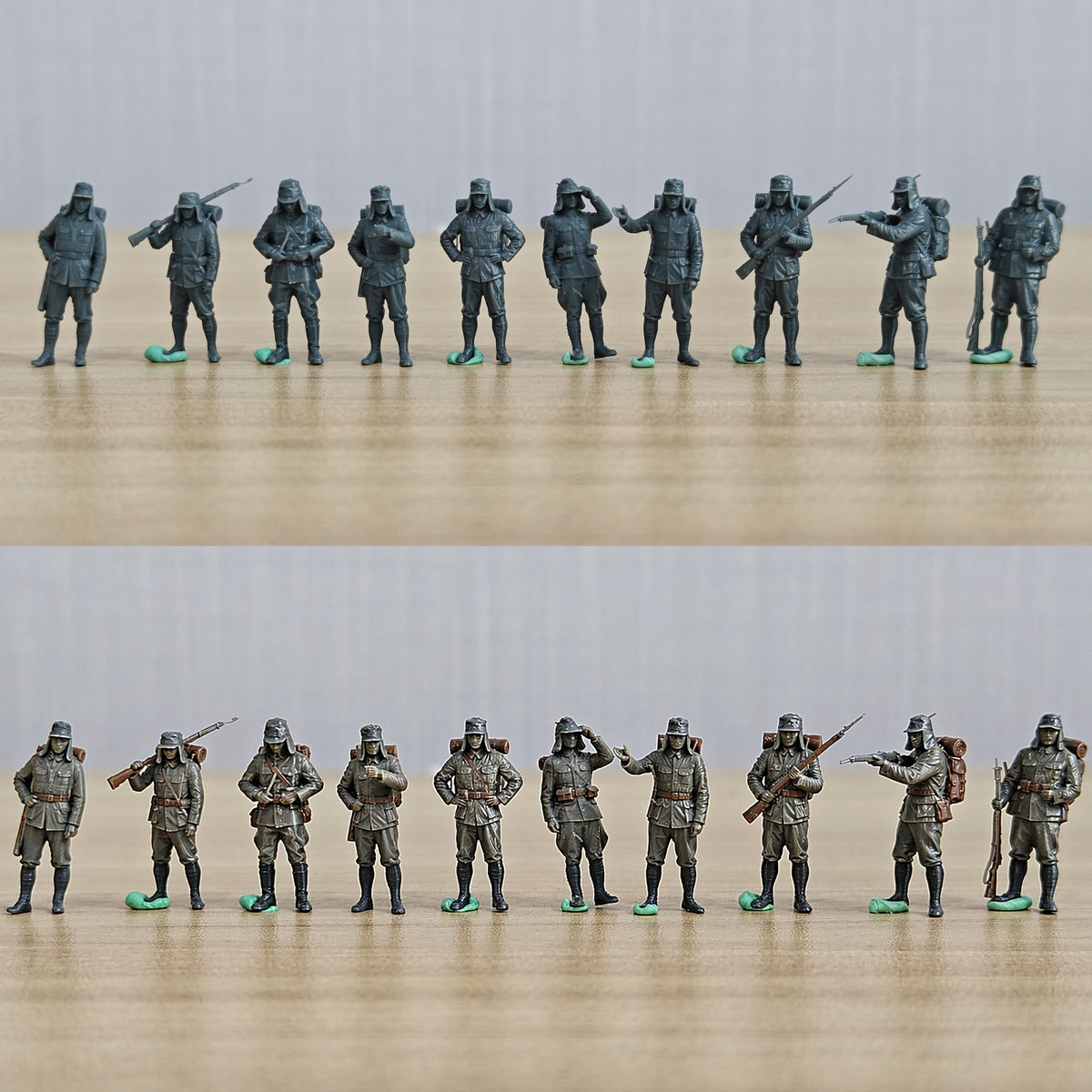 WWII Japanese Infantry Miniature Figure Anti Japanese War Theme Static Soldier Model Scene Accessories MRY-SFW LYAF040