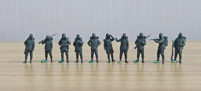 WWII Japanese Infantry Miniature Figure Anti Japanese War Theme Static Soldier Model Scene Accessories MRY-SFW LYAF040