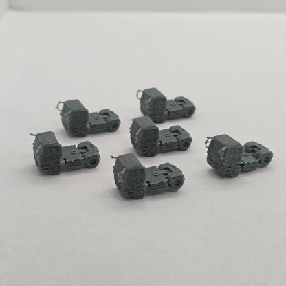 Yao's Studio LYTA075 Heavy-Duty Truck Cab Model - Unpainted DIY Figurine for Logistics Diorama & Hobby Painting