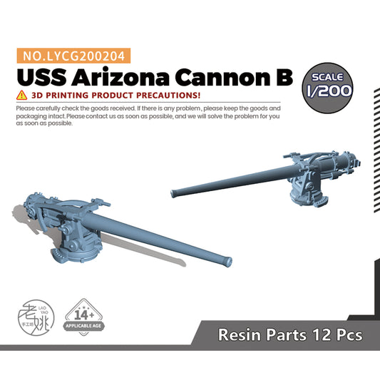 Yao's Studio LYCG204 1/700(350,200,144) Model Upgrades Parts USS Arizona Cannon B