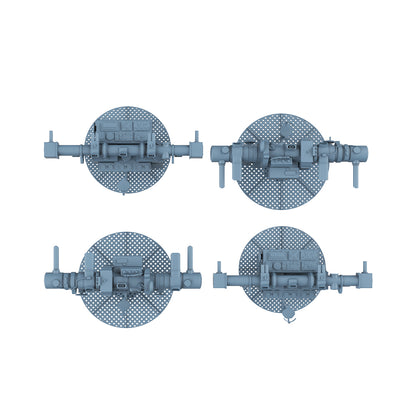 Yao's Studio LYCG343 Model Upgrade Parts German Bismarck main And Secondary Artillery Rangefinder&Heavy AA Artillery Rangefinder