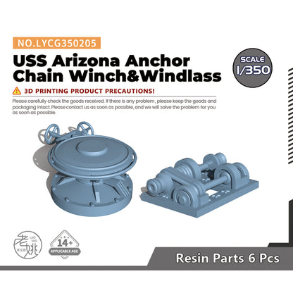 Yao's Studio LYCG205 Model Upgrades Parts USS Arizona Anchor Chain Winch&Windlass