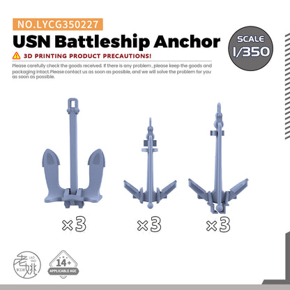 Yao's Studio LYCG227 Model Upgrade Parts USN Battleship Anchor