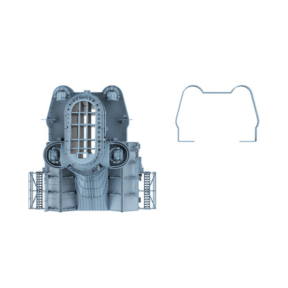 Yao's Studio LYCG335 Model Upgrade Parts Bismarck Battleship Chimney And Hangar