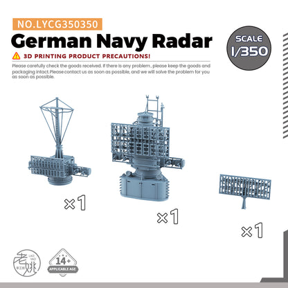 Yao's Studio LYCG350 Model Upgrade Parts German Navy Radar