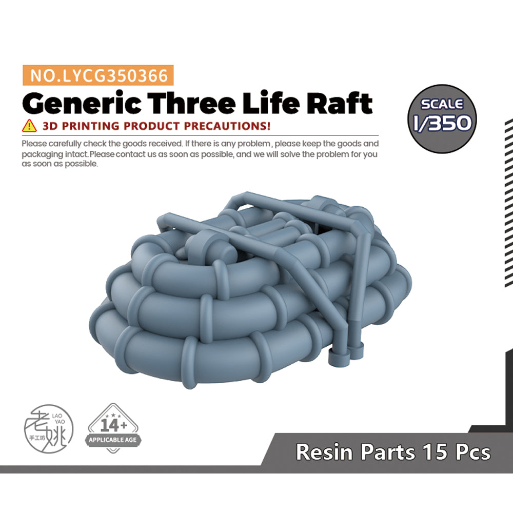 Yao's Studio LYCG366 Model Upgrades Parts Generic Three Life Raft