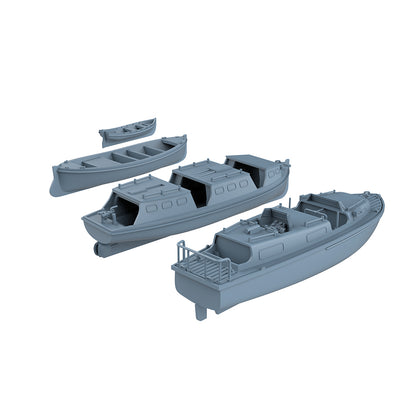 Yao's Studio LYCG374 Model Upgrades Parts Royal Navy Life Boats 4 Styles 2 sets Type A