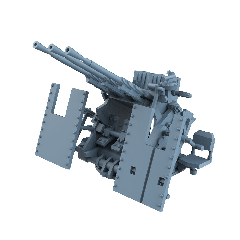 Yao's Studio LYCG605 Model Upgrade Parts Japanese Navy Triple Anti-Aircraft Guns With Shields