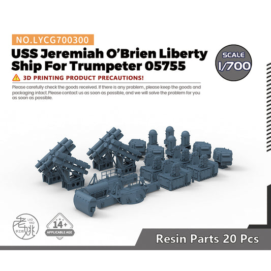 Yao's Studio LYCG300 1/700 Model Upgrades Sets USN Jeremiah O'Brien ?Liberty Ship For Trumpeter 05755