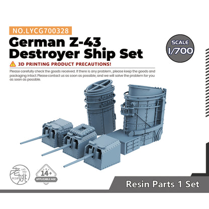 Yao's Studio LYCG328 Model Super Detail Up Sets German Z-43Destroyer For Trumpeter