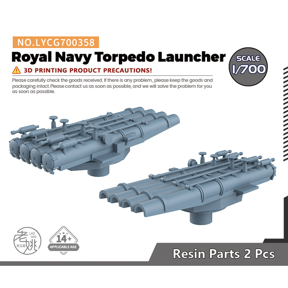 Yao's Studio LYCG358 Model Upgrade Parts Royal Navy Torpedo Launcher