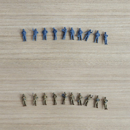 Miniature Figures Modern US Army Aviation Ground Crew Sand Table Model Character Accessories MRY-SFW LYFF043