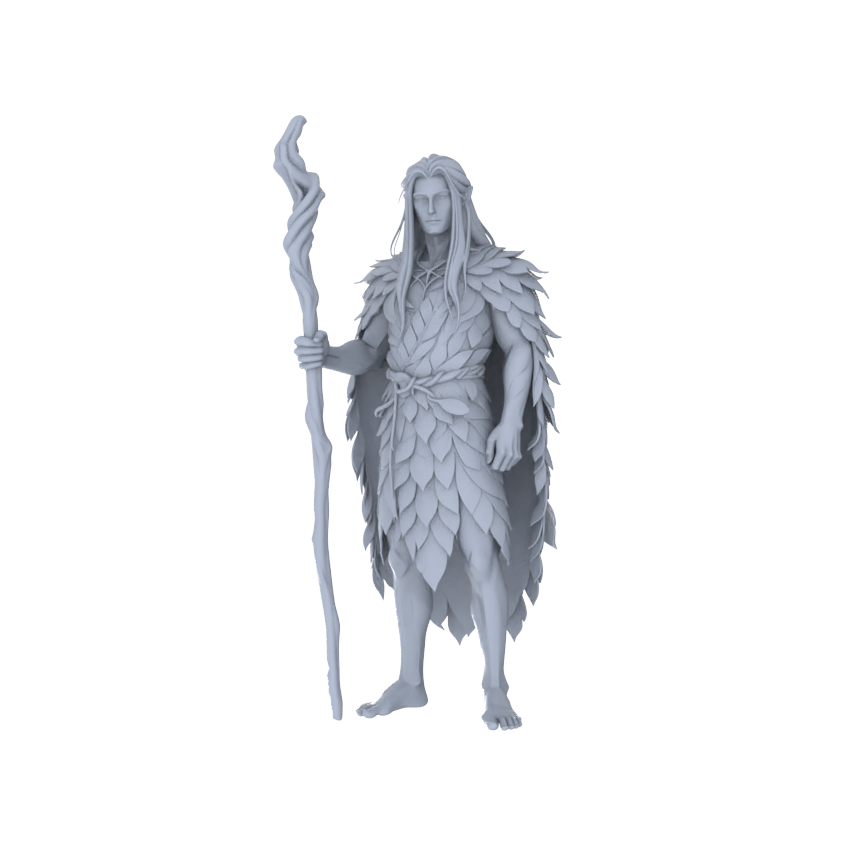 MRY-SFW LYGR094 Medieval savage war flag resin white model miniature soldier scene character figure hand painted