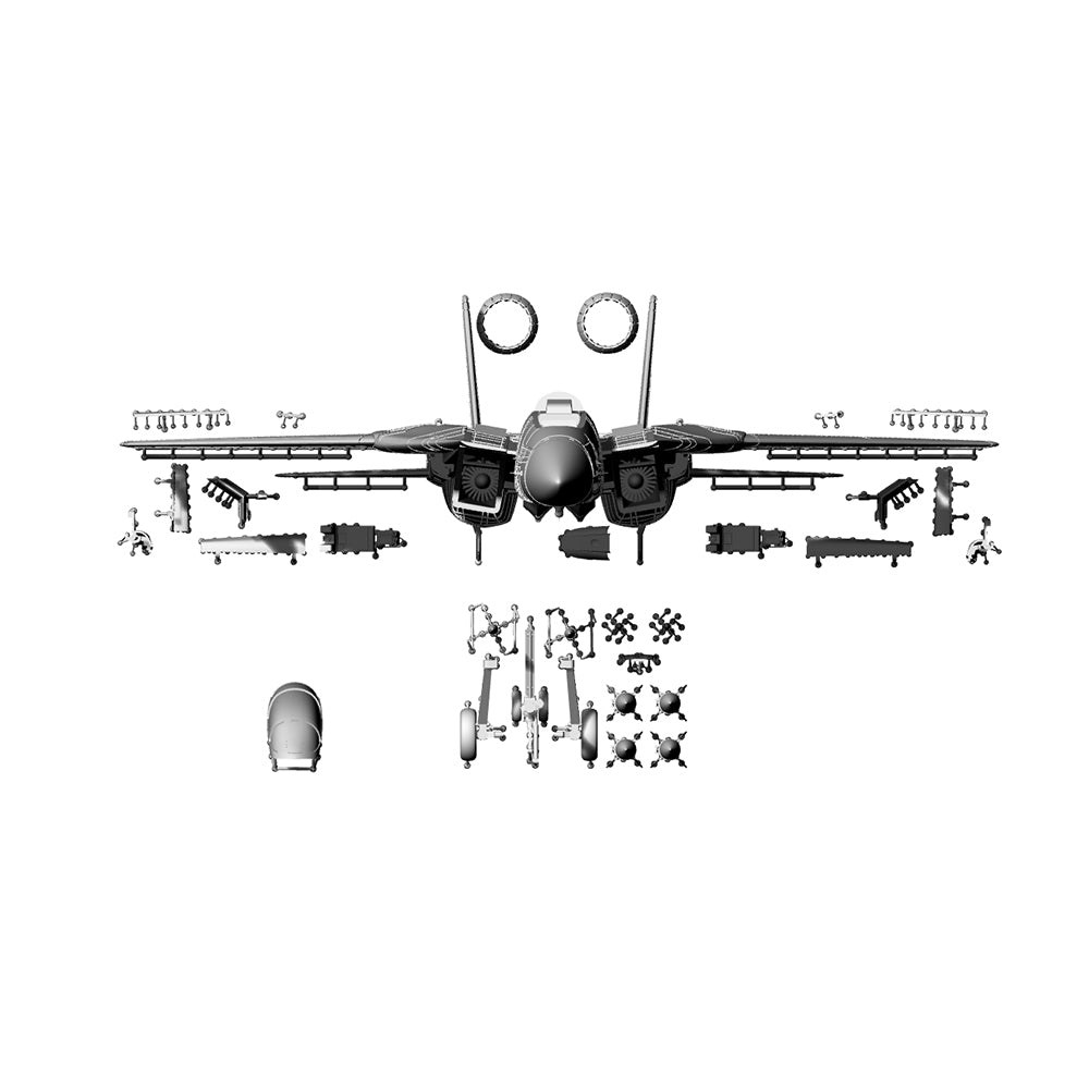 Yao's Studio LYR222B Fighter Aircraft Military Model Kit US Navy Grumman F-14 Tomcat