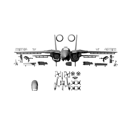 Yao's Studio LYR222B Fighter Aircraft Military Model Kit US Navy Grumman F-14 Tomcat