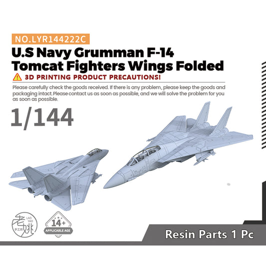 Yao's Studio LYR222C Fighter Aircraft Military Model Kit US Navy Grumman F-14 Tomcat