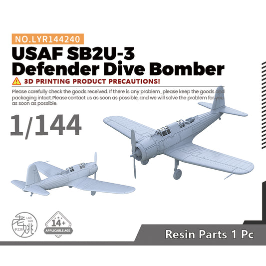 Yao's Studio LYR240 Fighter Aircraft Military Model Kit US SB2U-3 Defender Dive Bomber