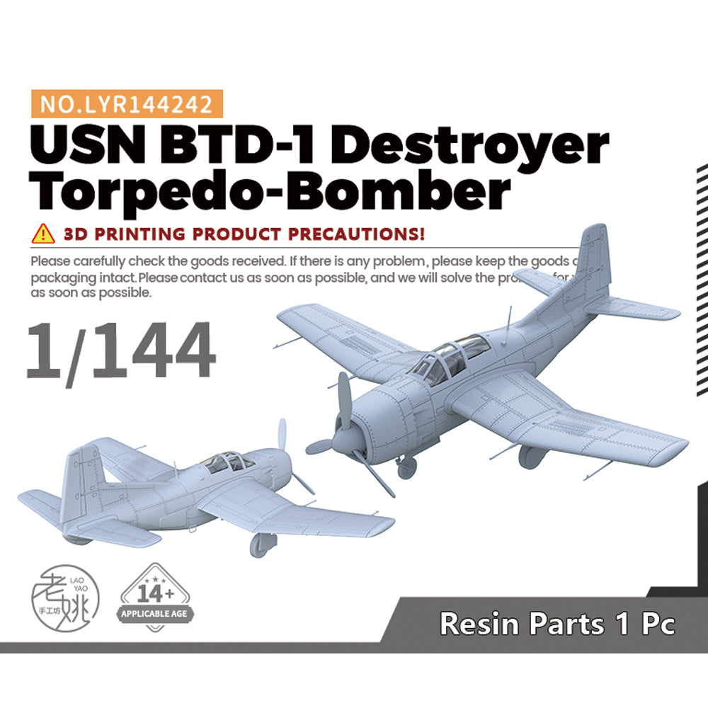 Yao's Studio LYR242 Military Model Kit USN BTD-1 Destroyer Torpedo-Bomber